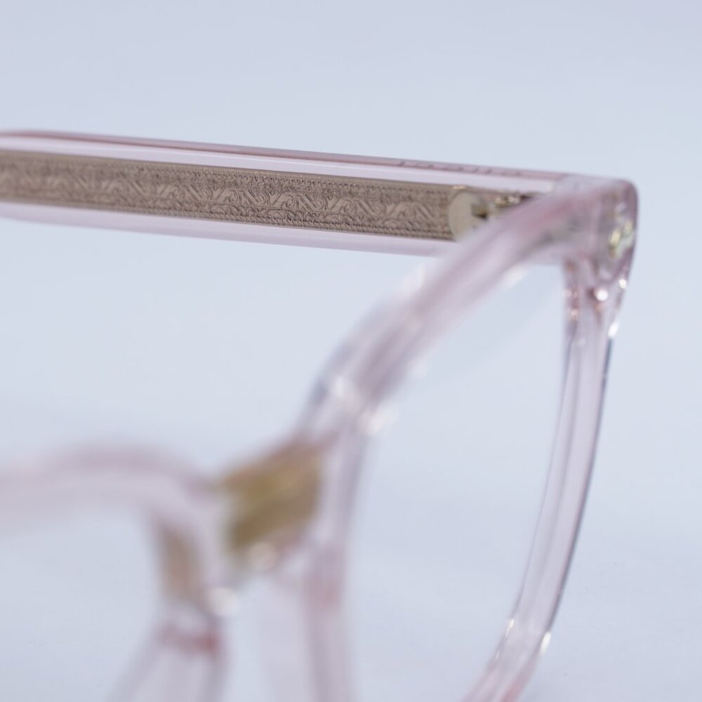 Gucci GG0184O 013 Eyeglasses Transparent Pink 50mm Square Frame - Picture 10 of 12